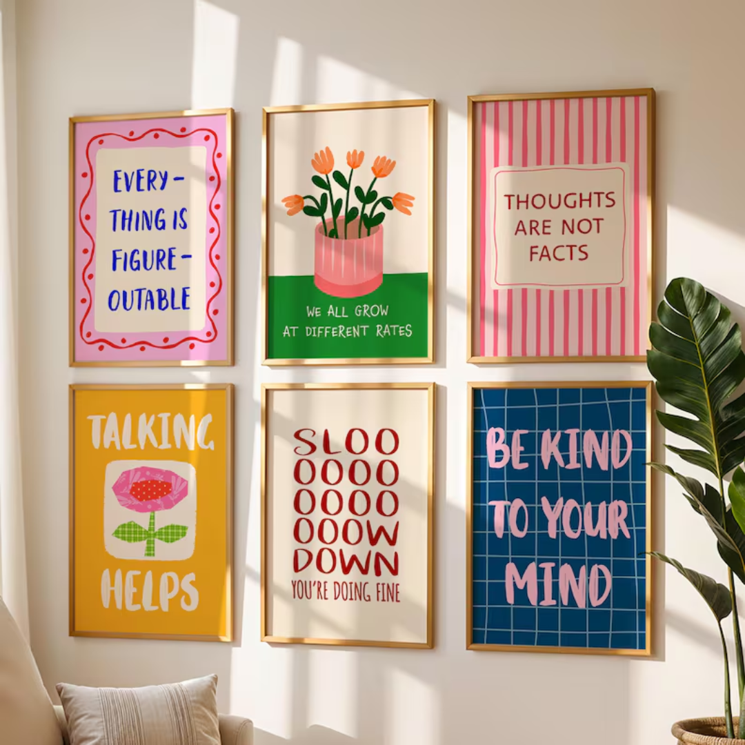 15 Mental Health Posters, Trendy Wall Art for Therapy Office Decor, Inspirational Prints, Mental Health Quotes, Counselor Office Art