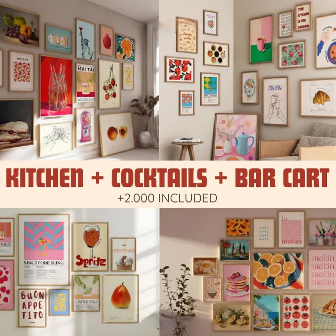 Mega Bundle Wall Art, 80k, Printable Wall Art, Eclectic Gallery Set, Maximalist Home Decor, Trendy Prints, Digital Download