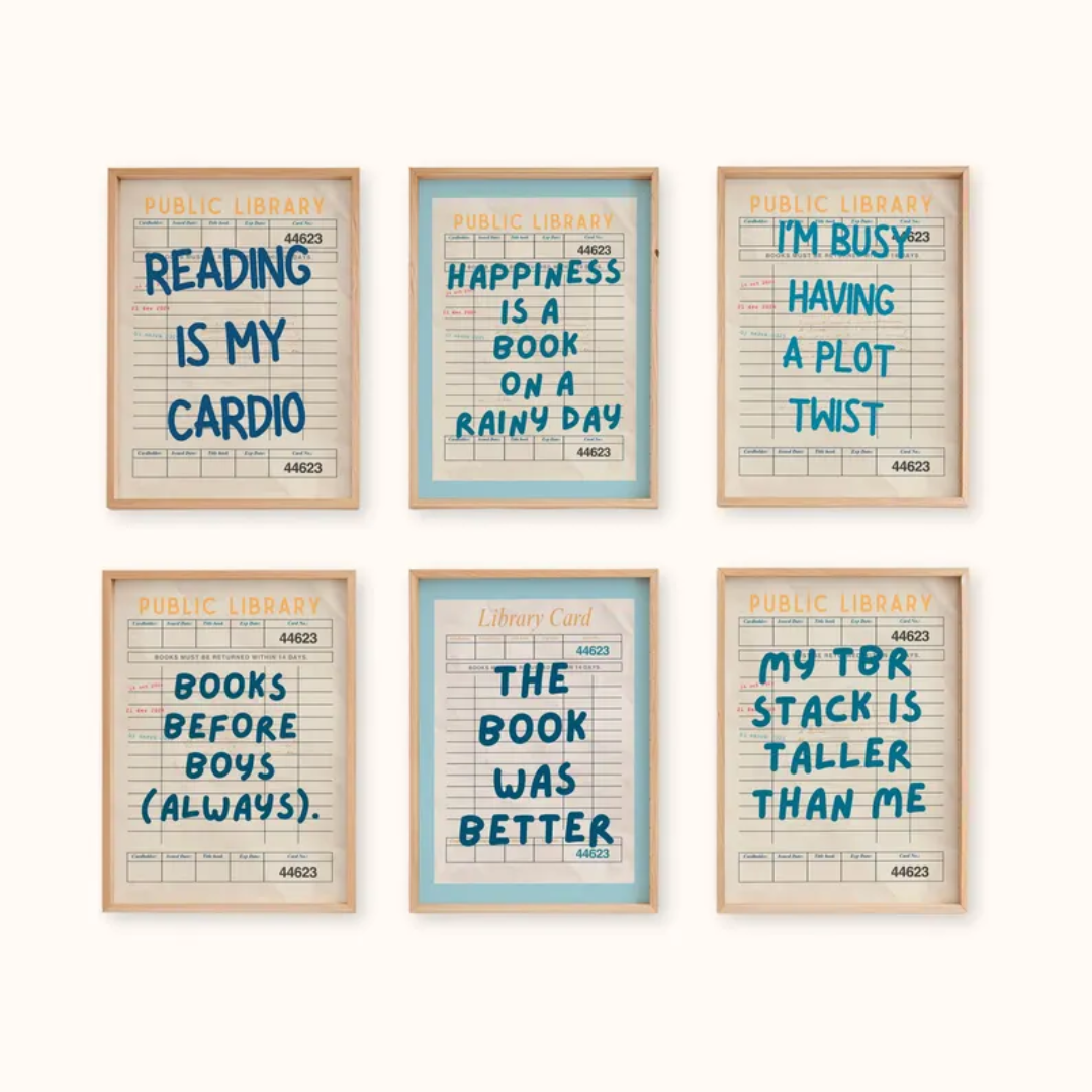 Set of 100 Book Lover Wall Art Prints, Printable Book Quotes, Cozy Reading Nook Decor, Prints, Funny Literary Aesthetic Quotes,Bookish Vibes